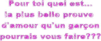preuve d'amour