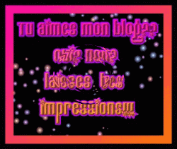 que pense tu de mon blog