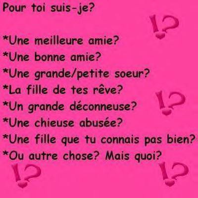Qui suis-je?